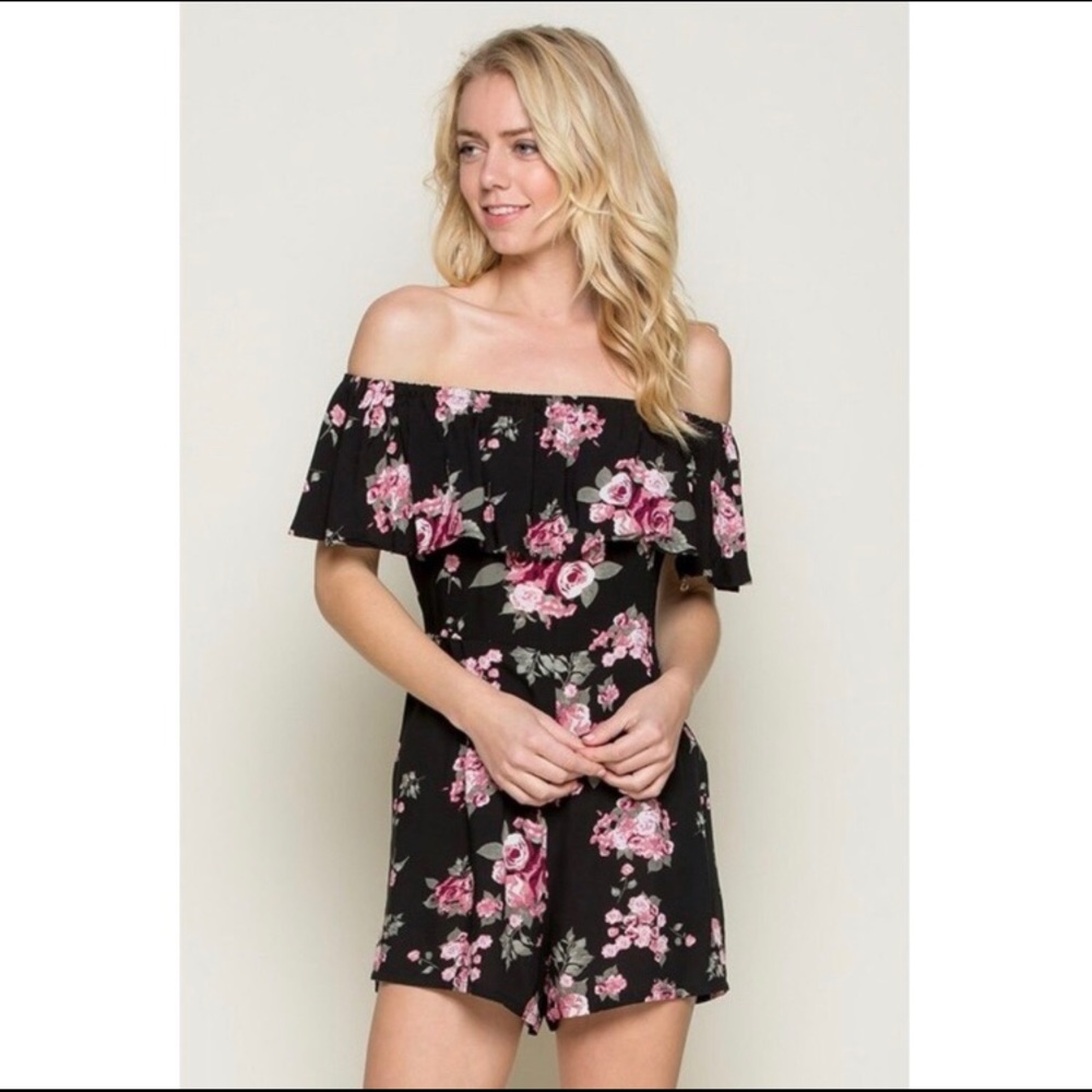 Floral Off the shoulder